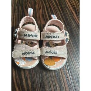 Disney Junior Mickey Mouse Sandals Toddler Size 2 Pink Kids Shoes